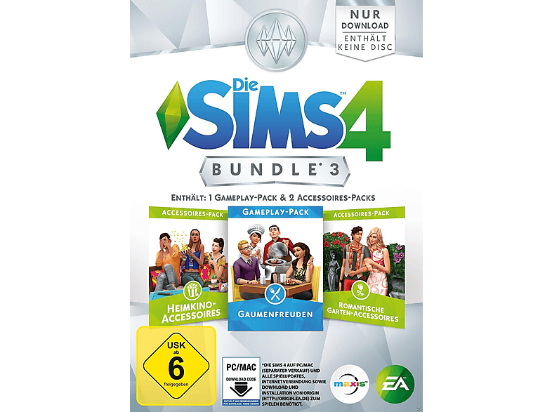 Die Sims 4: Bundle Pack 3 (Download Code) - [PC] | Spiele ab 6