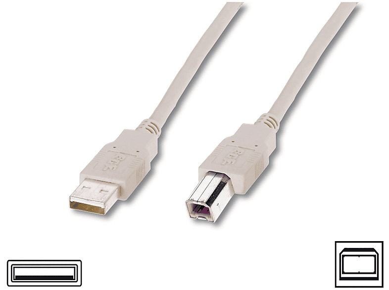 ANSCHLUSSKABEL USB DIGITUS USB-Kabel AK-300102-030-E