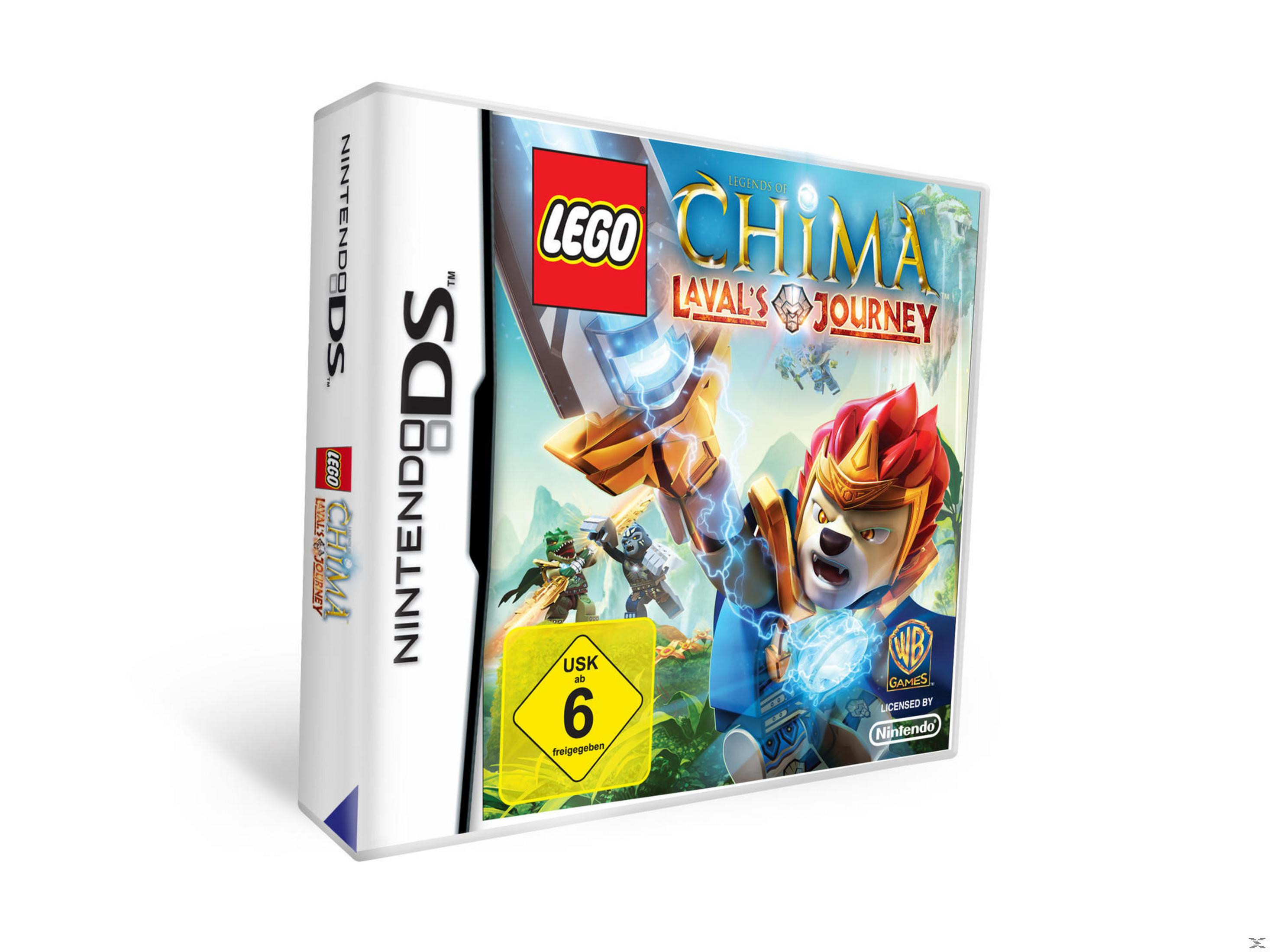 Lego Chima Spielbox mit Charakteren und dem Titel des Spiels auf weißem Hintergrund.