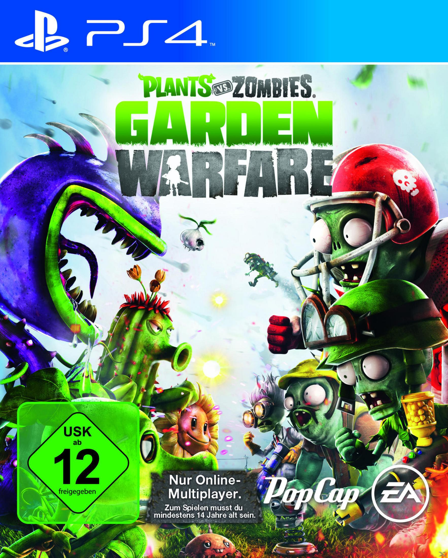 PS4-Spielcover: Plants vs. Zombies Garden Warfare. Charaktere und Spieletitel.