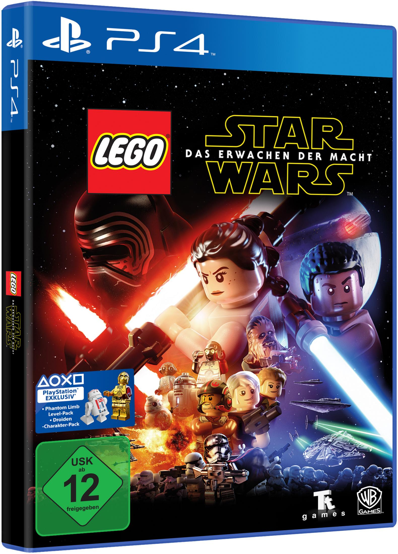 Eine PlayStation 4-Spielbox. Das Cover zeigt LEGO Star Wars Charaktere in einer Weltraumszene.