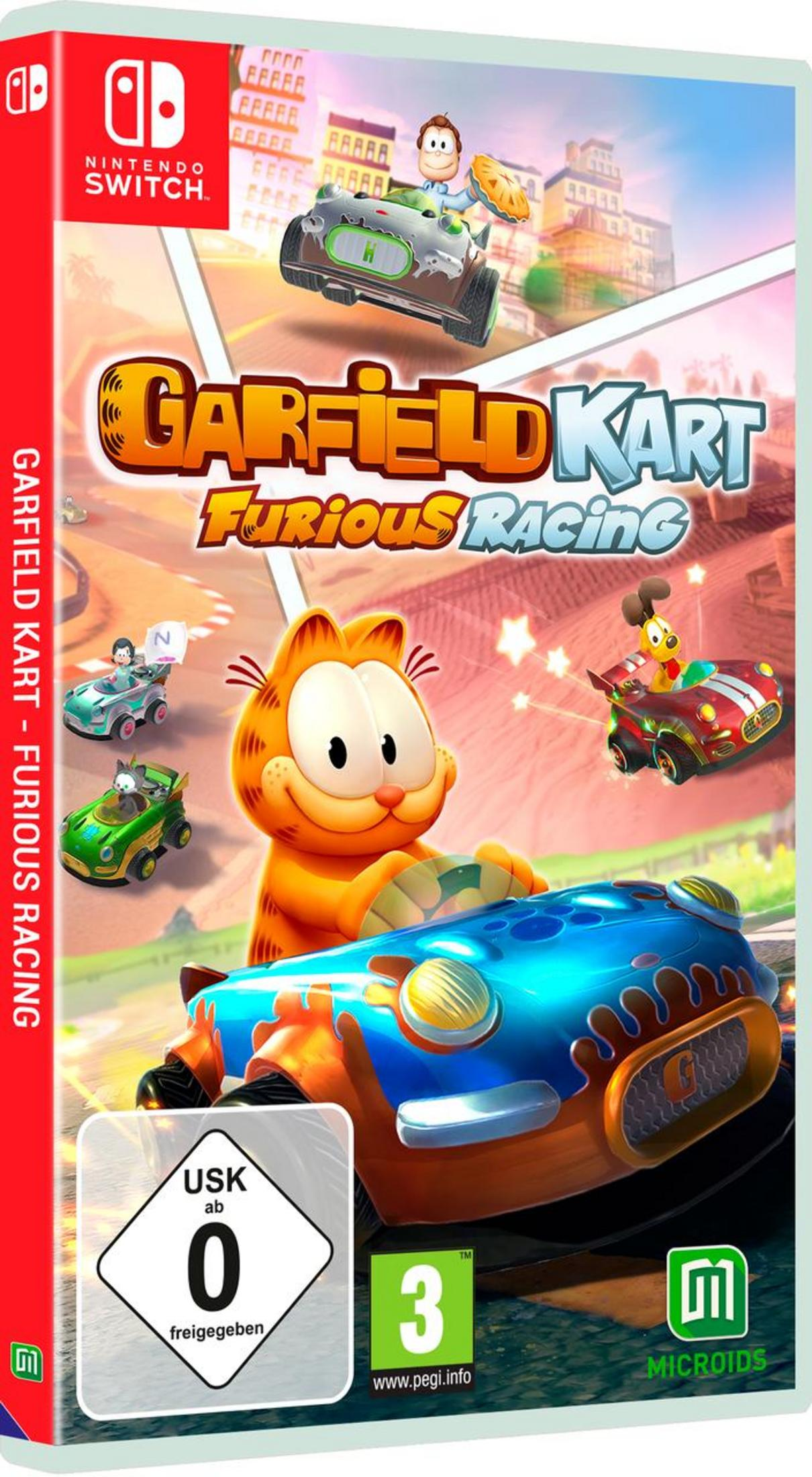 Garfield Kart Furious Racing Spielbox für die Nintendo Switch Konsole.