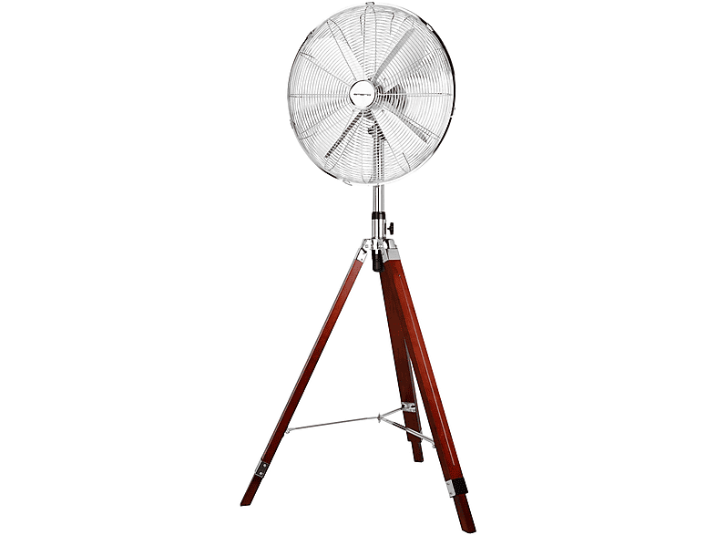 EMERIO FN-120952 - STAND VENTILATOR Standventilator Chrom/Pinienholz (50  Watt) | MediaMarkt | Ventilatoren