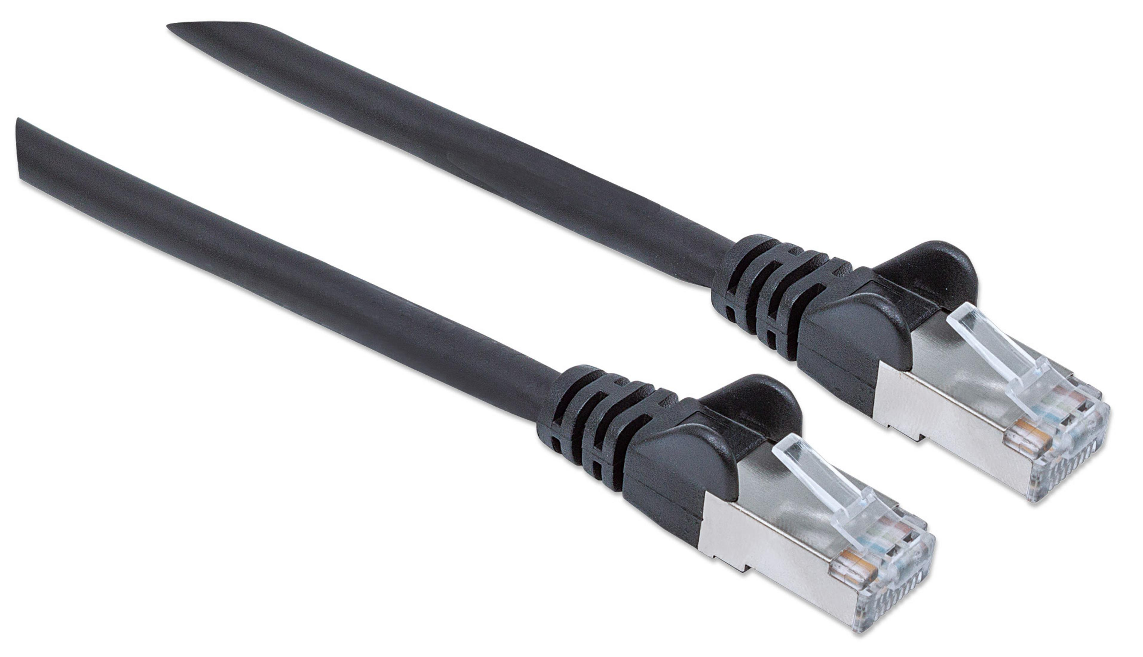 Cat6a-Stecker mit Verlegekabel, 1,00 m INTELLINET und INTELLINET Netzwerkkabel Cat7-Rohkabel, S/FTP,