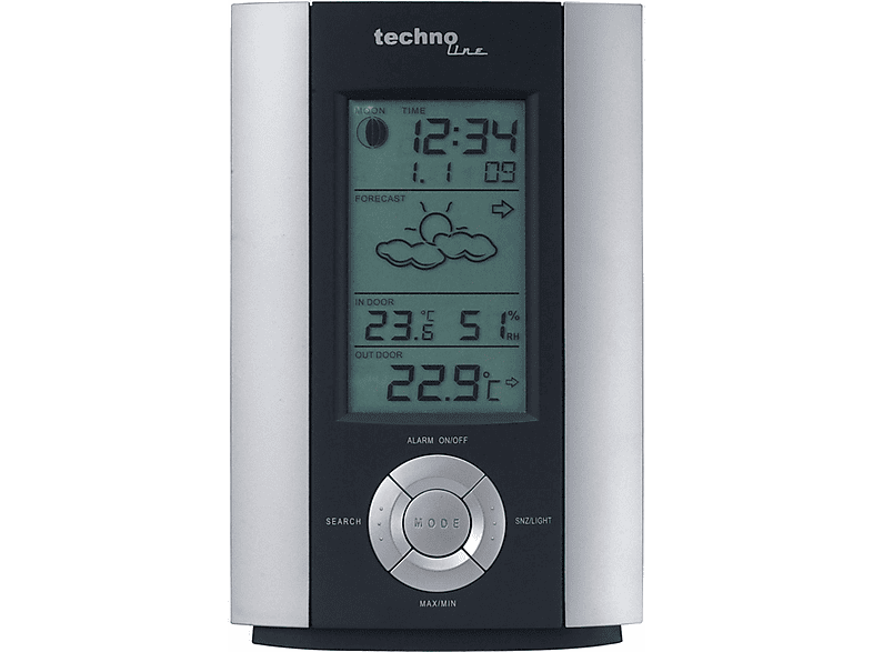 6710 WS SILBER TECHNOLINE Wetterstation