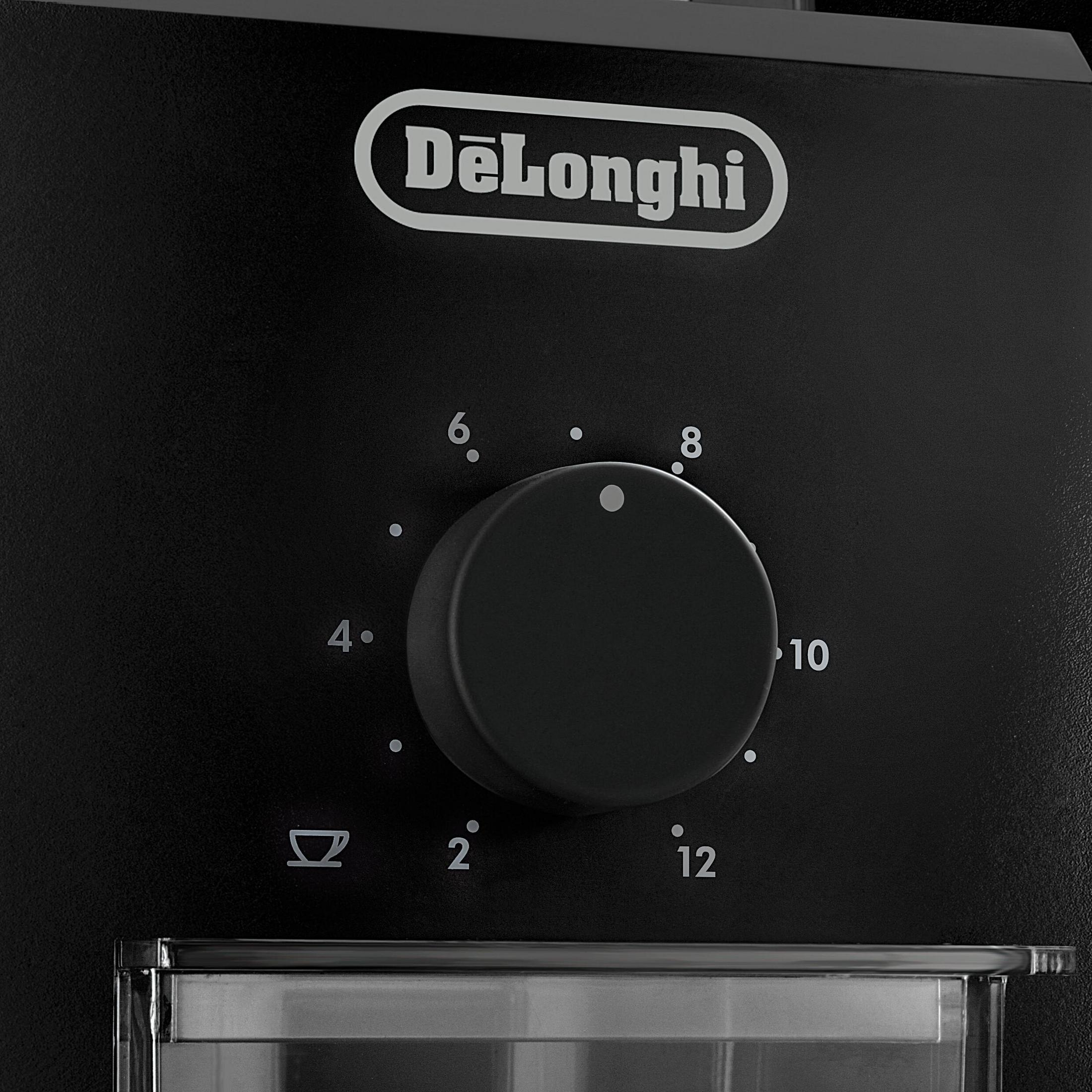 DELONGHI KG 79 Kaffeemühle Schwarz (110 Watt, Kegelmahlwerk)