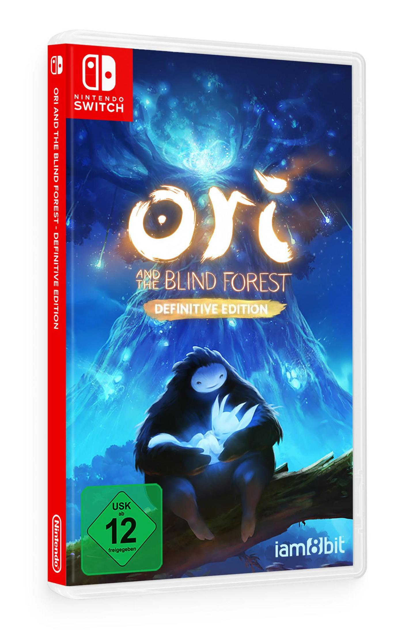 Ori and the Blind Forest Spielbox mit Charakter und Baum auf dem Cover.
