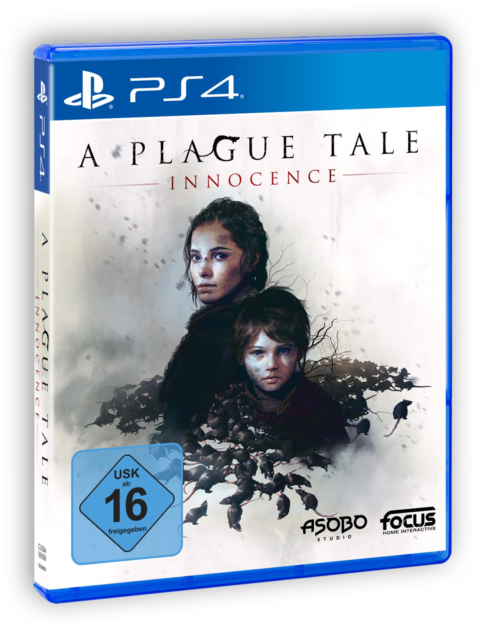 PlayStation 4-Spielbox. Spielbox mit zwei Personen und dunklem Hintergrund, sowie USK 16-Bewertung.