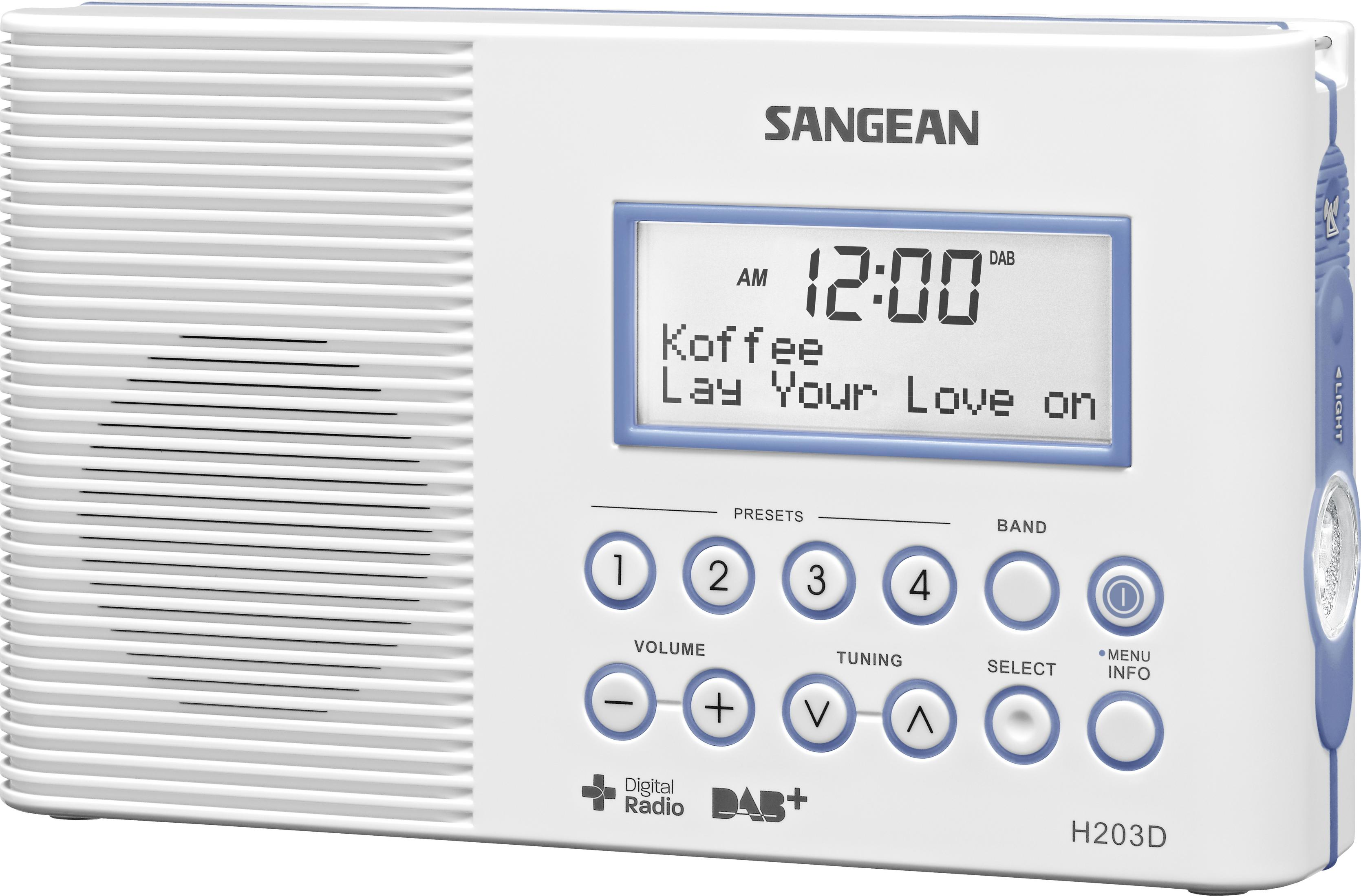 SANGEAN H 203 DAB+ Radio, DAB, DAB+, Digital, Weiß