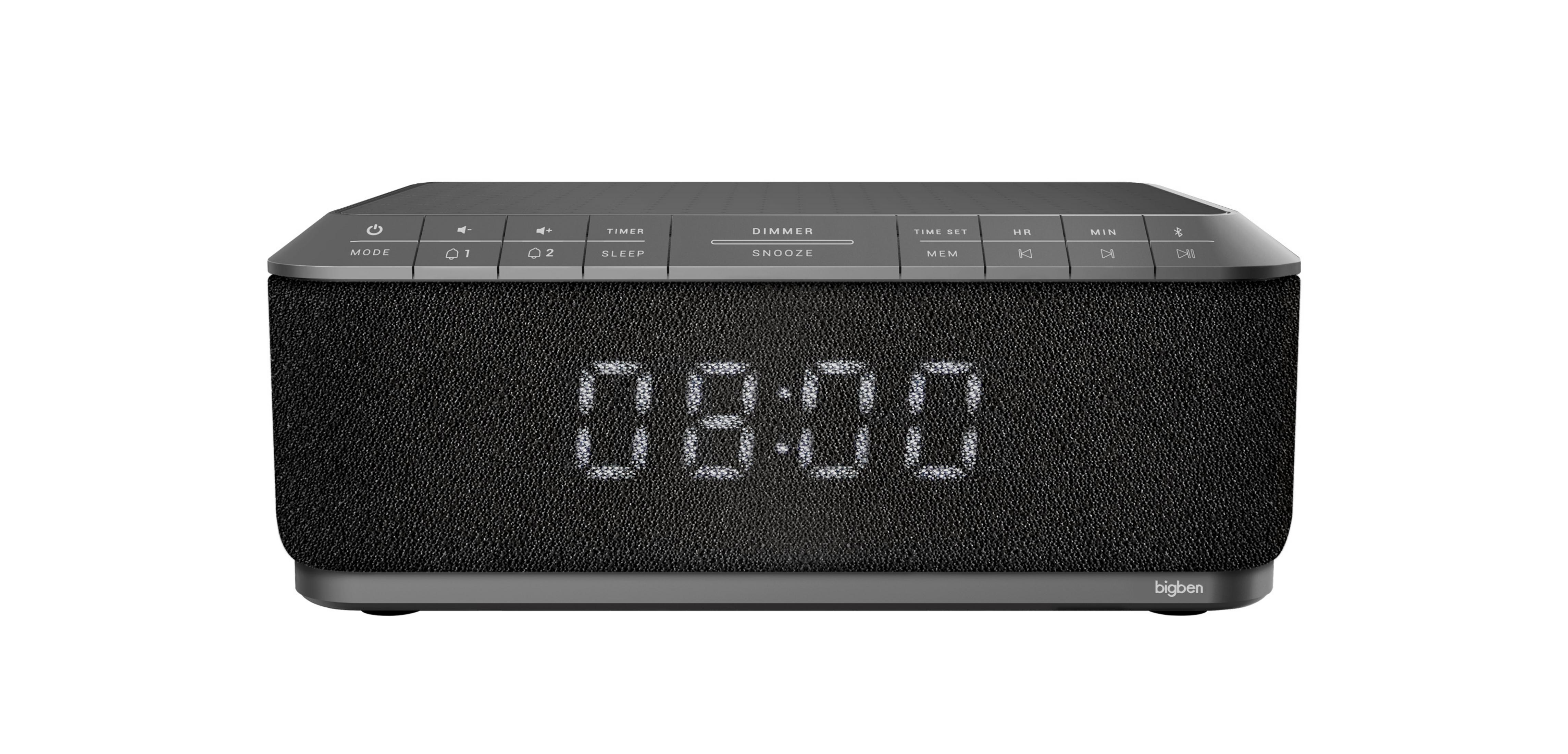 GREY Radio-Wecker, RR FM, 140 BIGBEN INDUKTION Grau