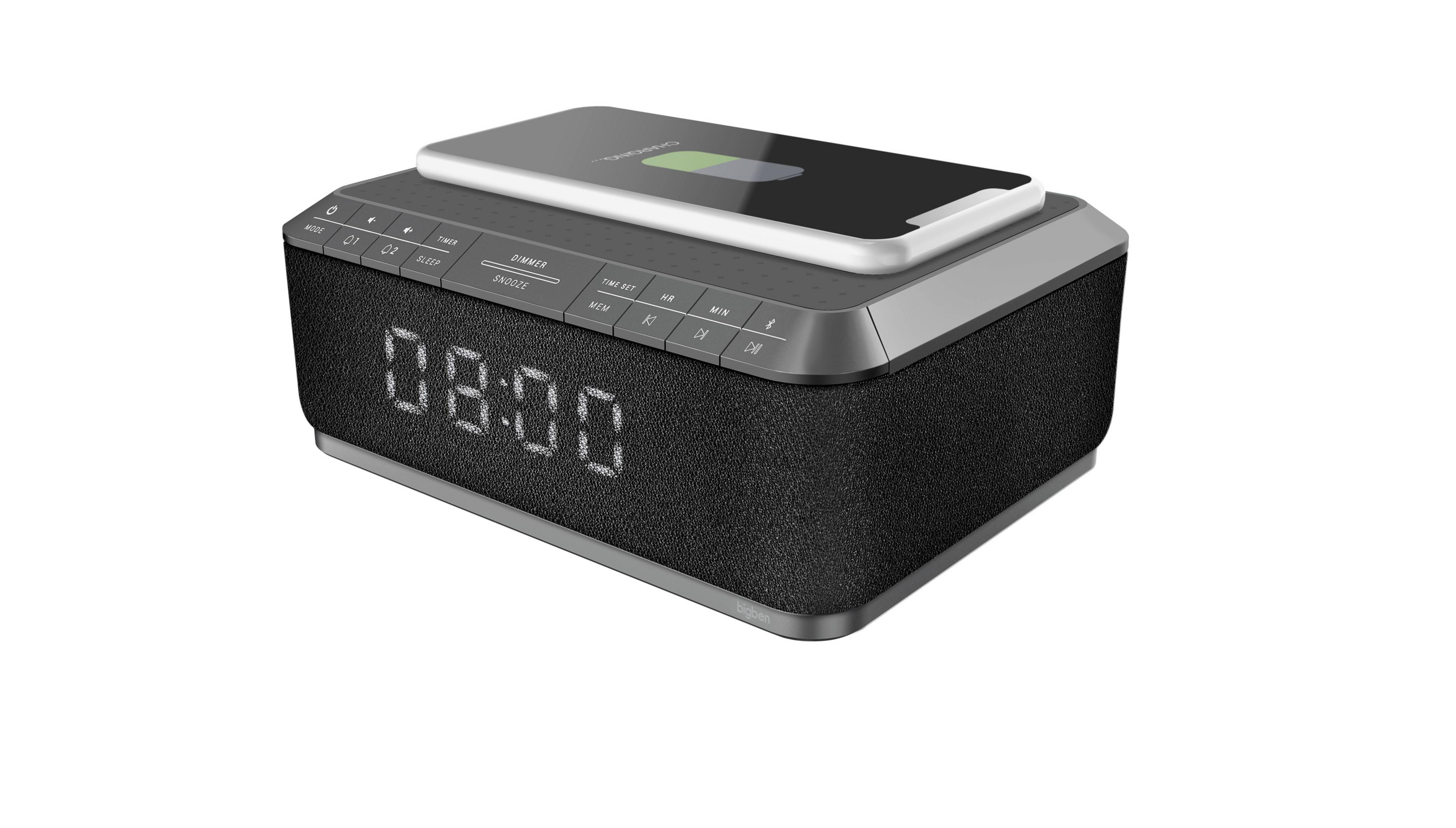 GREY BIGBEN 140 Grau RR FM, Radio-Wecker, INDUKTION