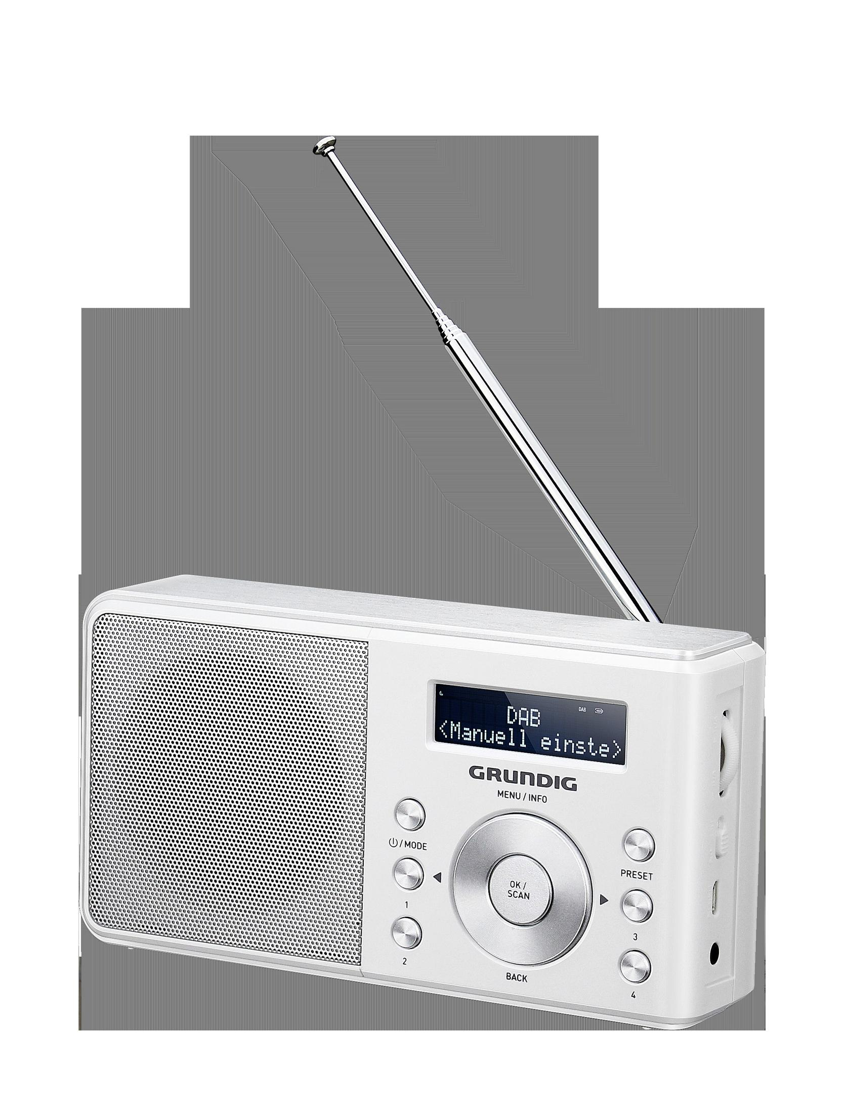 GRUNDIG Radio, Weiß 6000 DAB+ WEISS MUSIC DAB, Digital, DAB+, FM, PLL,