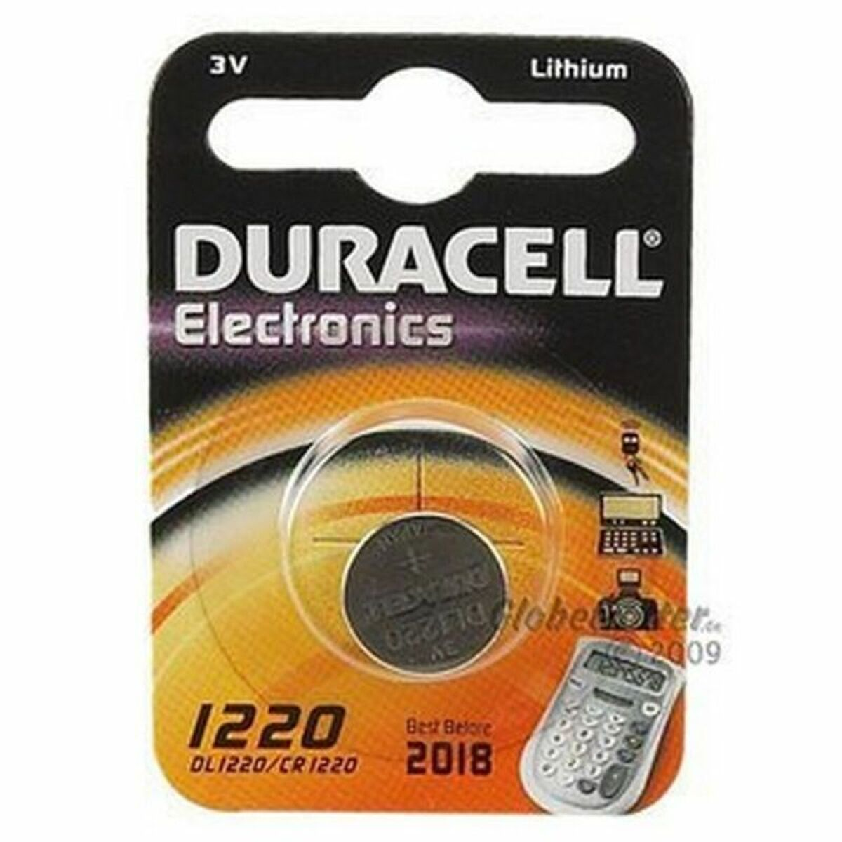3 B1 DURACELL Volt 668885 DL Stück 1 CR1220 1220 Batterie, Lithium,