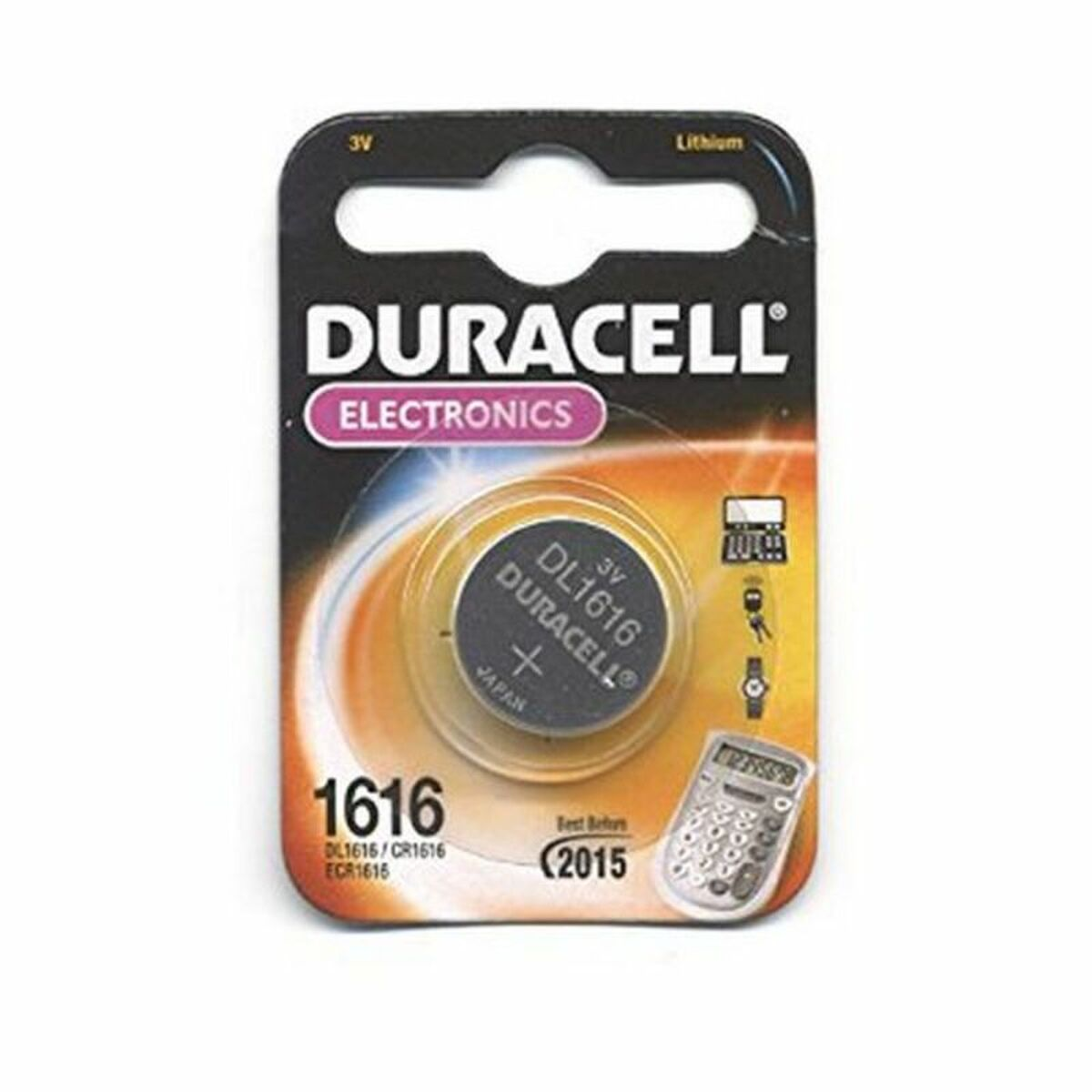 DURACELL 774678 DL 1616 Batterie, 55 CR1616 3 1 Lithium, mAh Volt, Stück B1