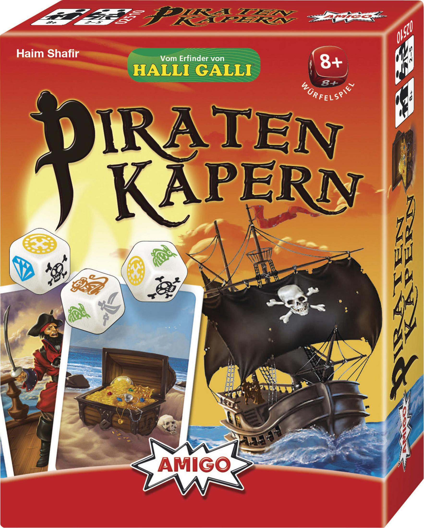 KAPERN 02510 AMIGO Kartenspiel PIRATEN Mehrfarbig