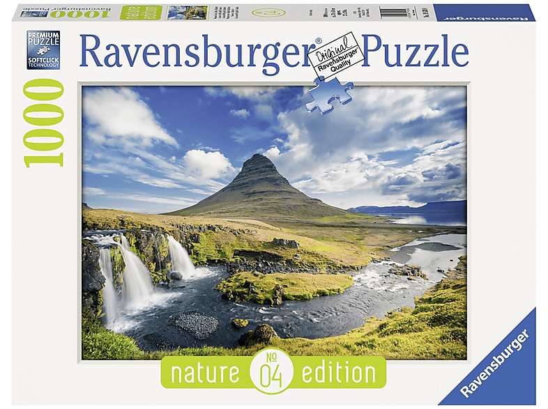 RAVENSBURGER 19539 WASSERFALL VON KIRKJUFEL, ISLAND Puzzle | bis 1000 Teile