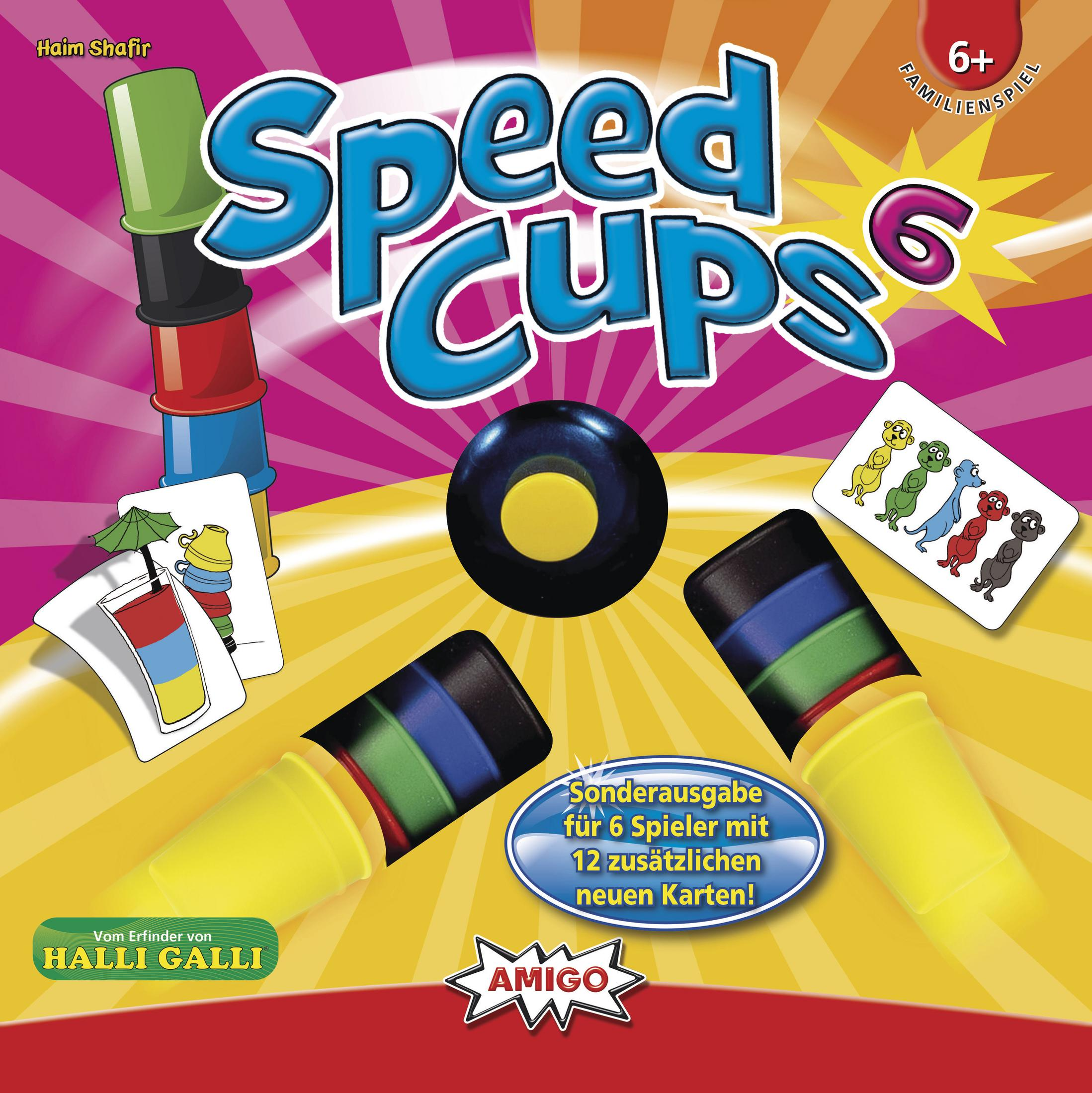 Kartenspiel SPEED AMIGO 6 CUPS 01880 Mehrfarbig