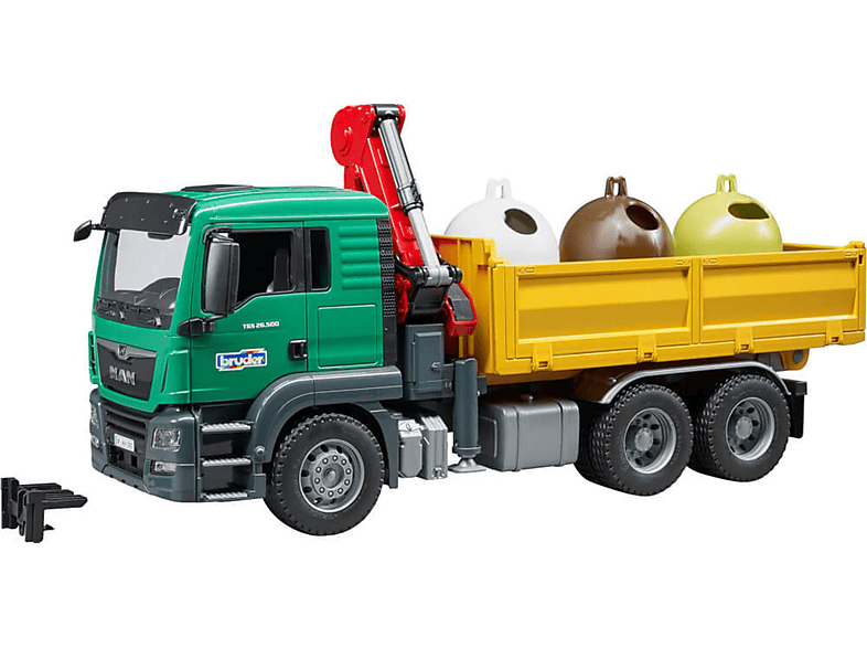 MIT LKW 3753 Mehrfarbig Spielzeugfahrzeug BRUDER LADEKRAN TGS MAN