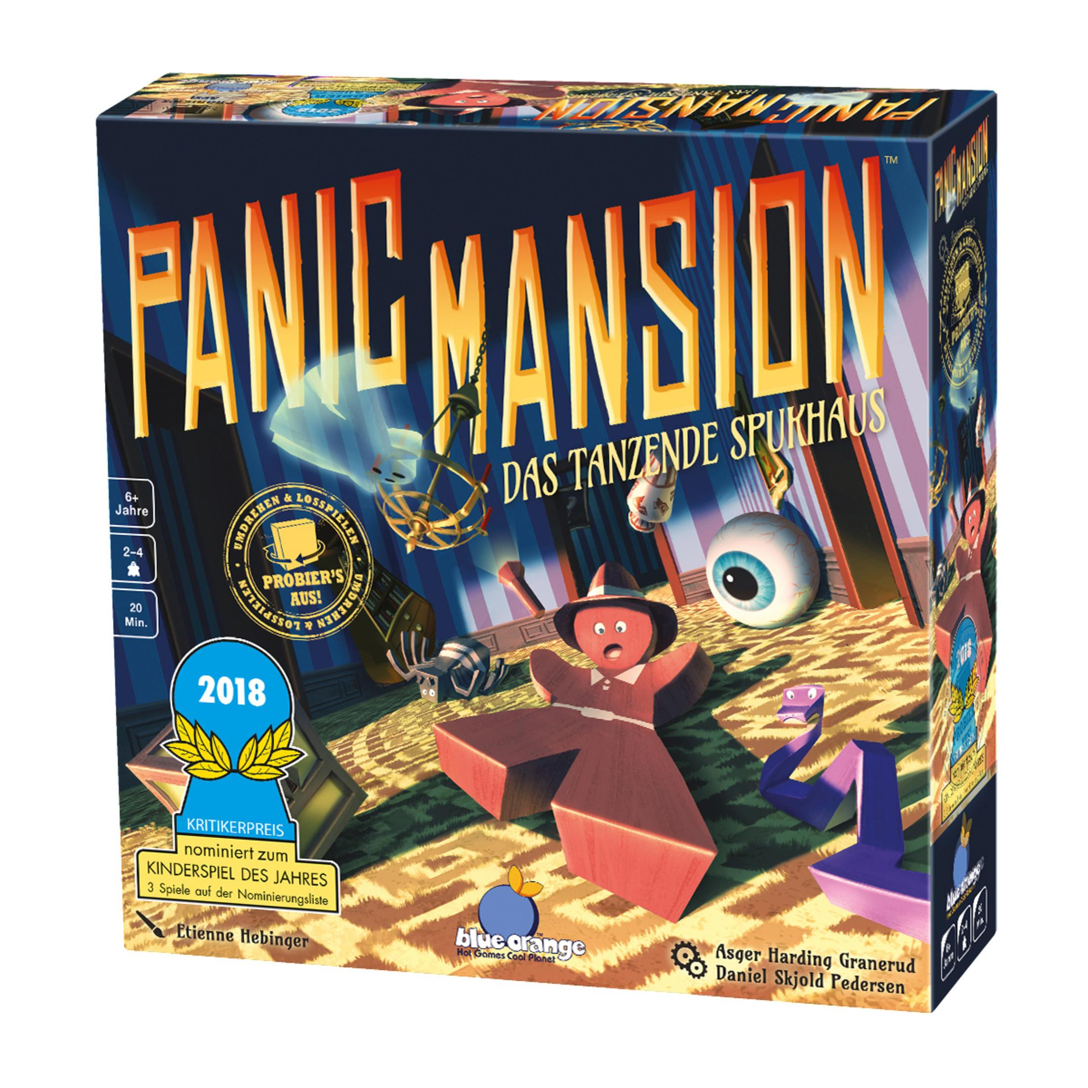 PANIC MANSION: TANZENDE SPUKHAUS Mehrfarbig Gesellschaftsspiel BLUE ORANGE BLO0007 DAS