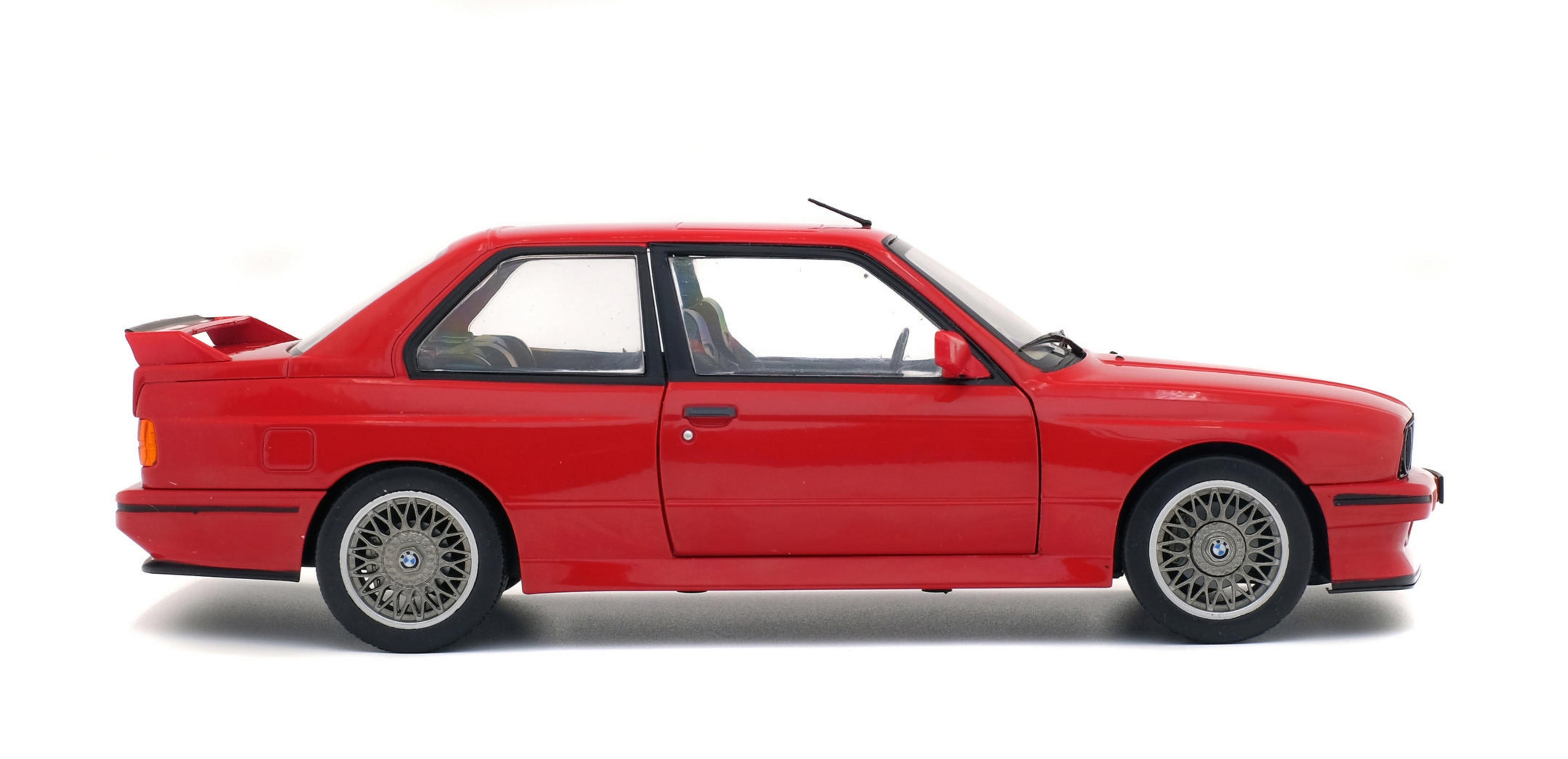 SOLIDO 421184390 1:18 BMW Spielzeugmodellauto (1986) M3 Rot