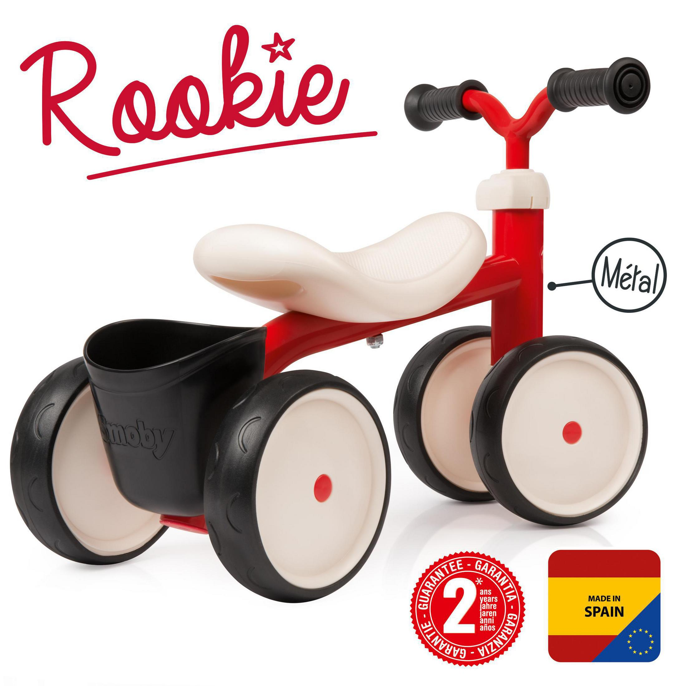 SMOBY 721400 ROOKIE RUTSCHERFAHRZEUG Rutscherfahrzeug Rot