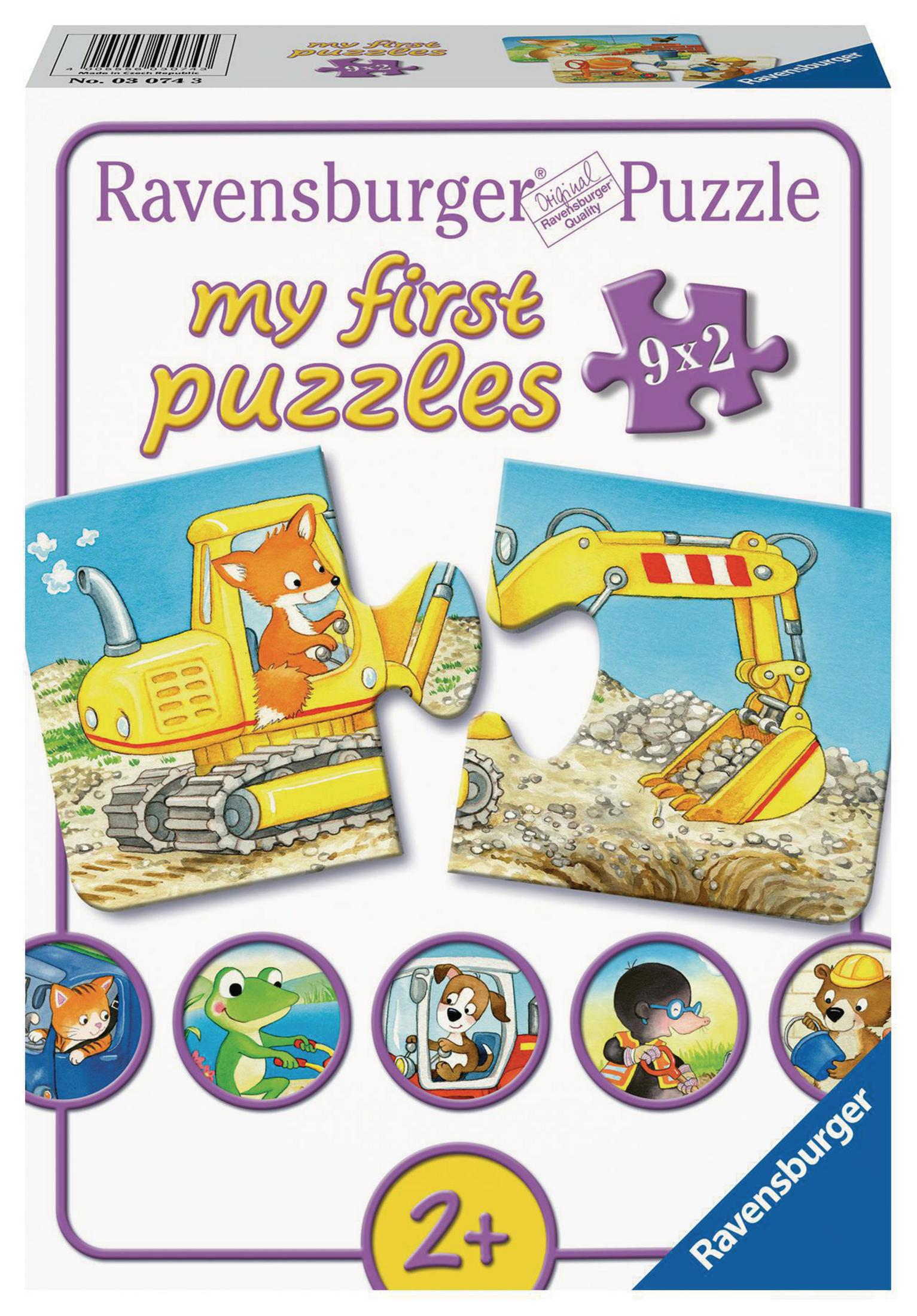 RAVENSBURGER 03074 TIERISCHE BAUSTELLE Puzzle