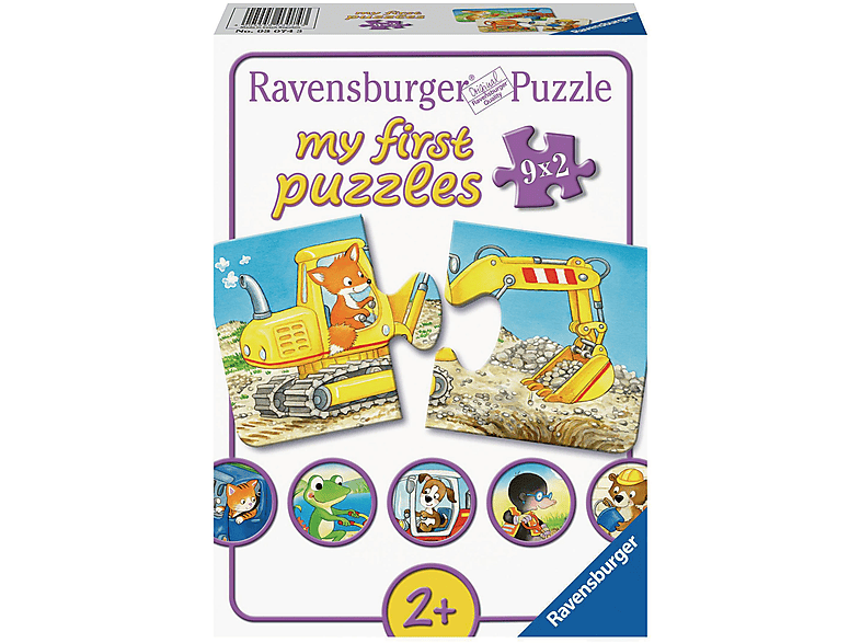 RAVENSBURGER 03074 BAUSTELLE TIERISCHE Puzzle