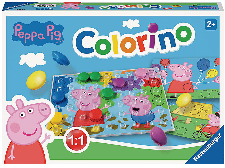 RAVENSBURGER 20892 PEPPA PIG COLORINO Kinderspiel Mehrfarbig