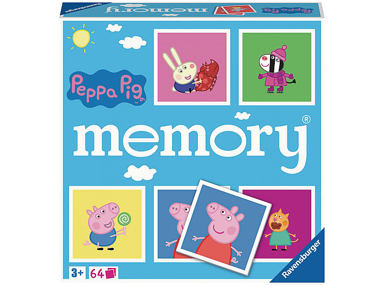 RAVENSBURGER 20886 MEMORY PEPPA PIG Lustige Kinderspiele Mehrfarbig