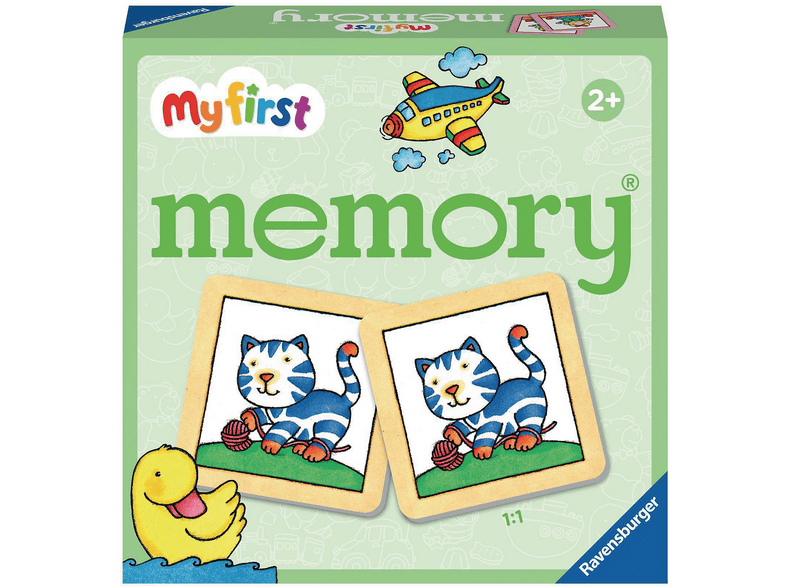My Mandarine JE505O – Mémo Chats Et Expressions – 24 Jetons éducatifs – Jeu D’observation Dès 2 Ans, Format Nomade
