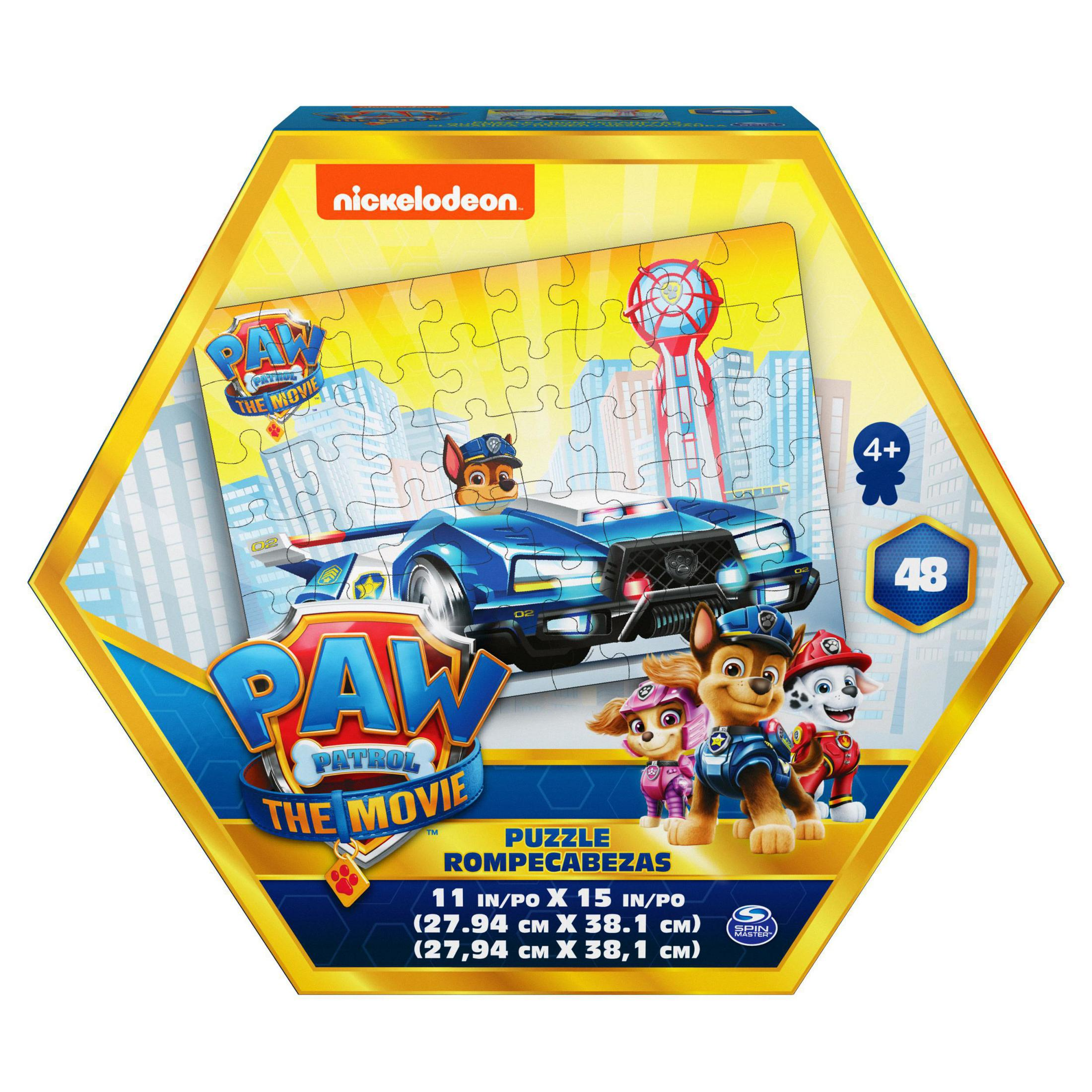 PAW Patrol Puzzle-Box. Die Box zeigt die Charaktere und einen Hintergrund der Stadt.