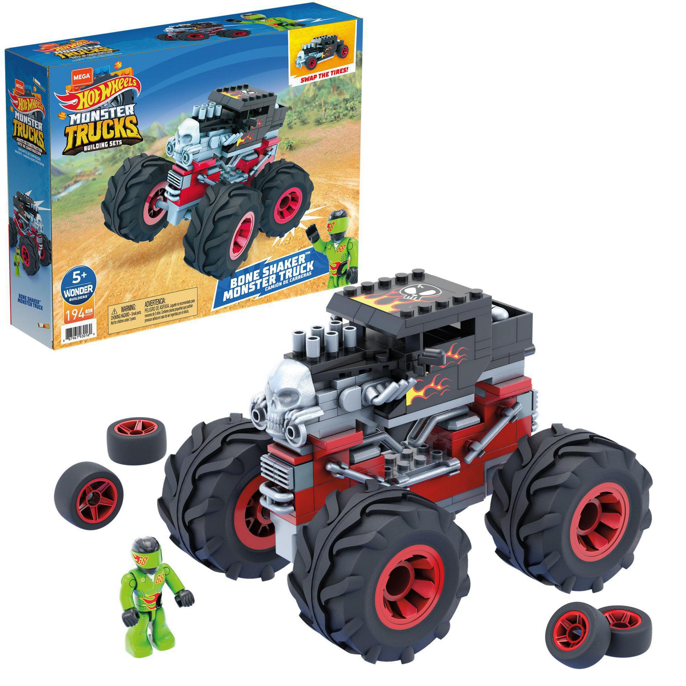 MEGA SORTIMENT GVM14 MONSTER CONSTRUX Spielzeugauto, HOT WHEELS nicht Farbauswahl möglich TRUCKS