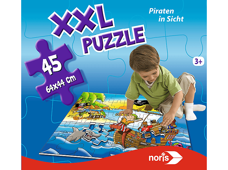 NORIS 606034960 PIRATEN XXL Puzzle SICHT IN PUZZLE