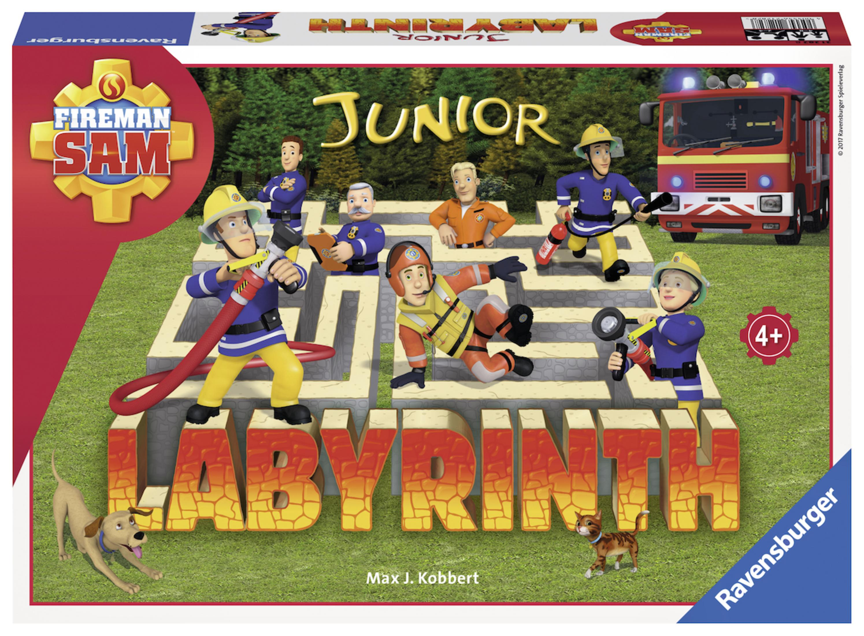 RAVENSBURGER 21282 FIREMAN SAM Brettspiel JUNIOR LABYRINTH