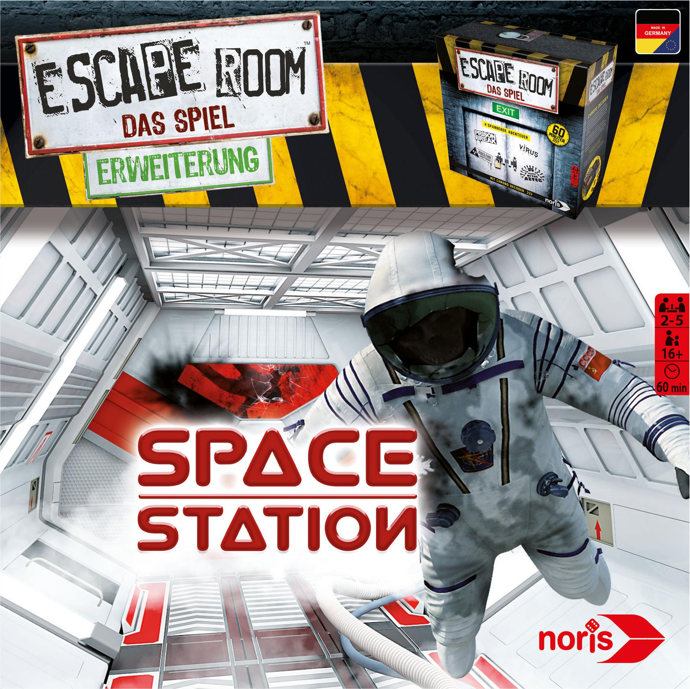 NORIS 606101642 ESCAPE SPACE ROOM STATION Mehrfarbig Gesellschaftsspiel