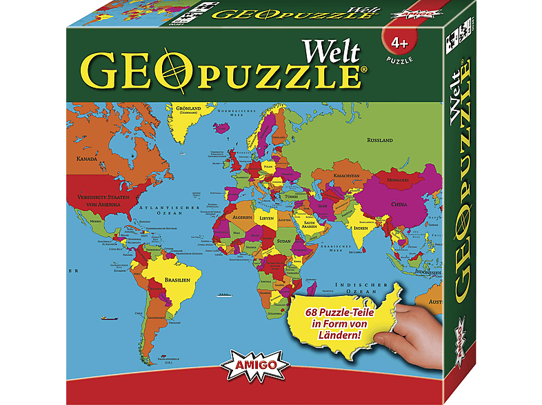 - GEOPUZZLE 00381 AMIGO WELT Puzzle