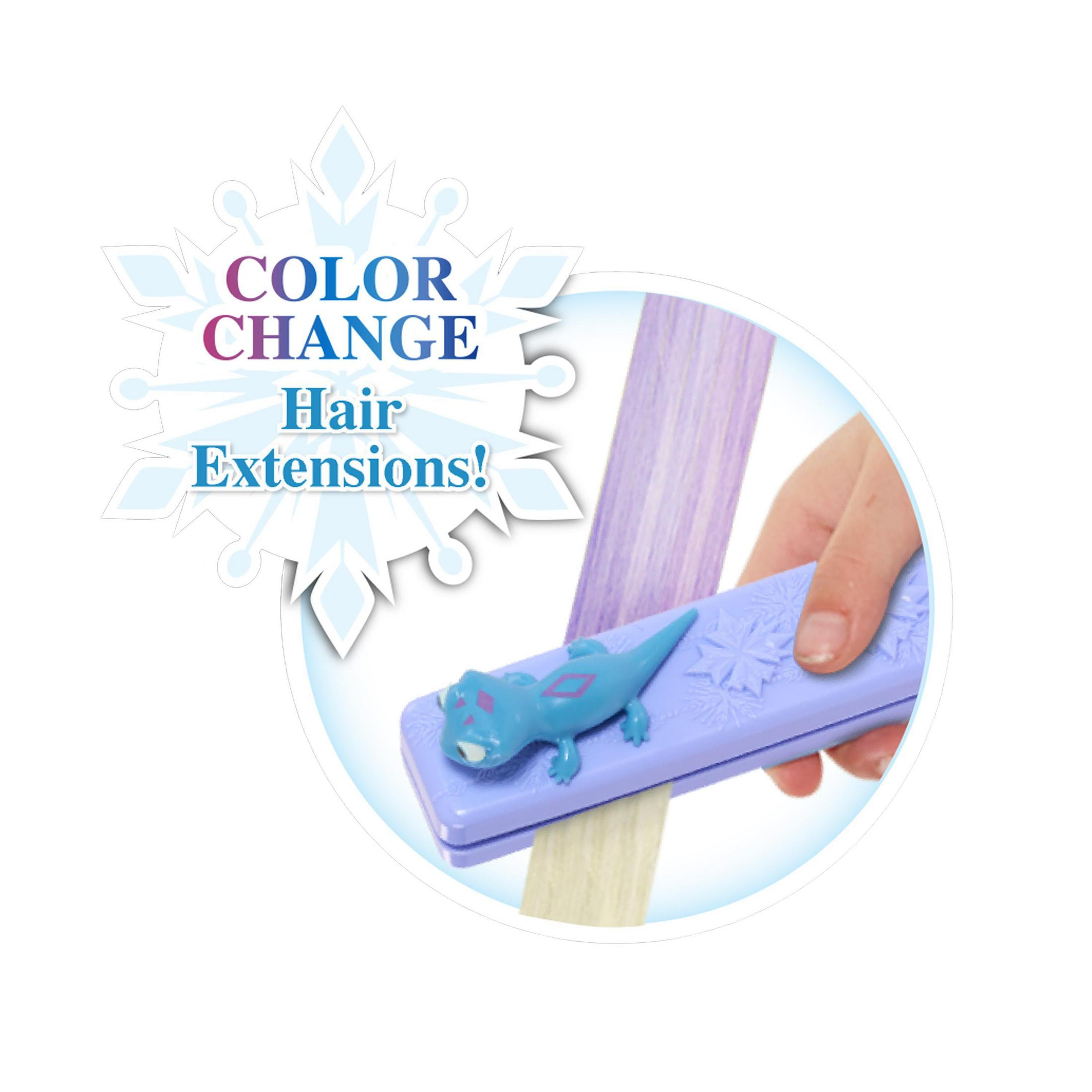 Set di extension per capelli con cambio colore, con strumento per lo styling.
