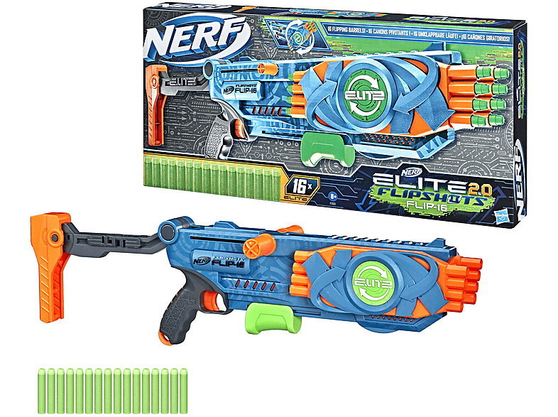 2.0 Mehrfarbig NER F2551EU4 16 FLIP NERF Blaster ELITE