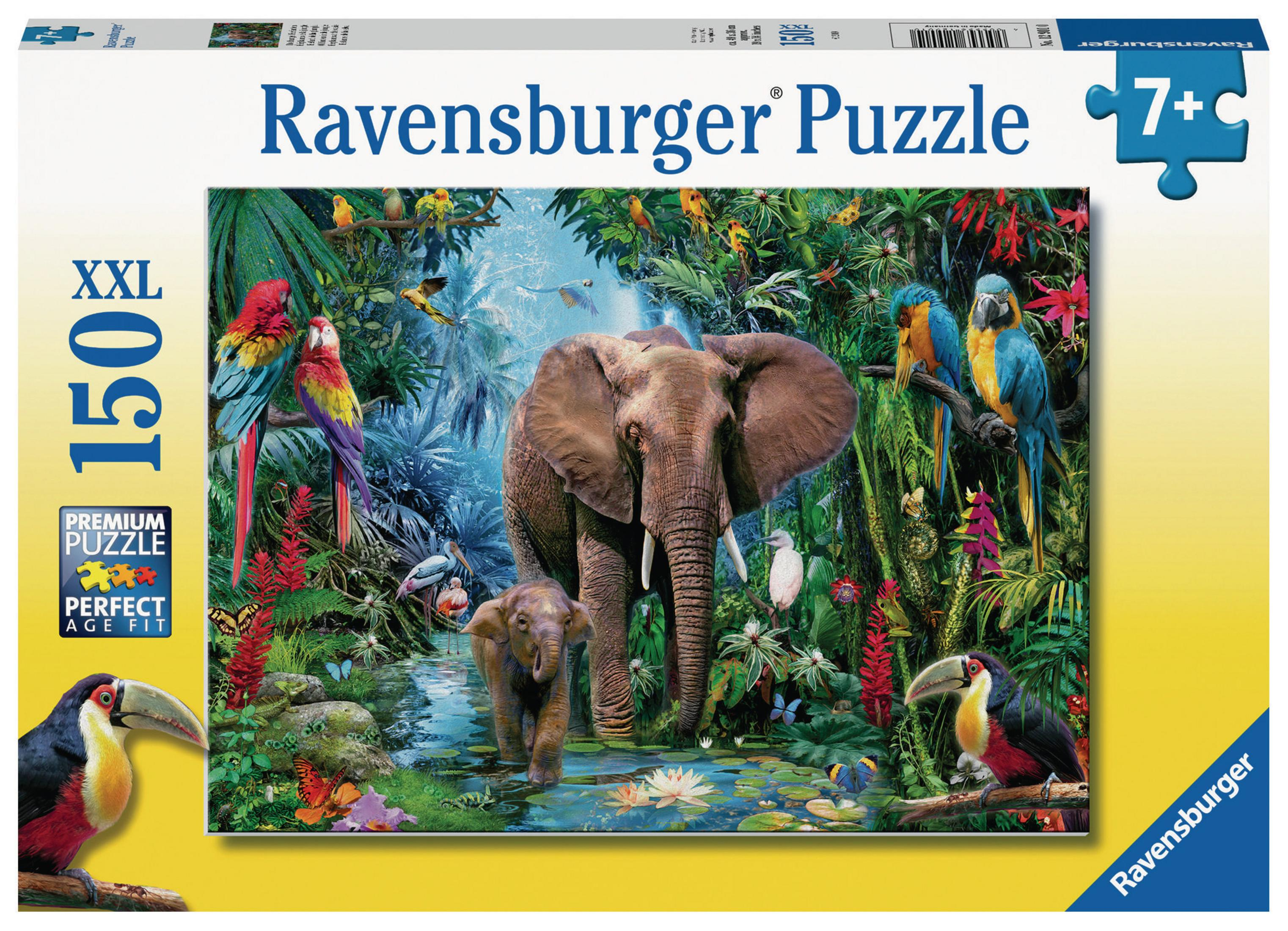 RAVENSBURGER 12901 DSCHUNGELELEFANTEN Puzzle