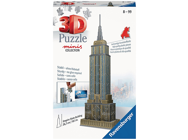 STATE 11271 MINI 3D Puzzle RAVENSBURGER BUILDING EMPIRE Mehrfarbig