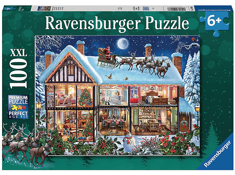 RAVENSBURGER 12996 WEIHNACHTEN ZU HAUSE Puzzle | bis 1000 Teile