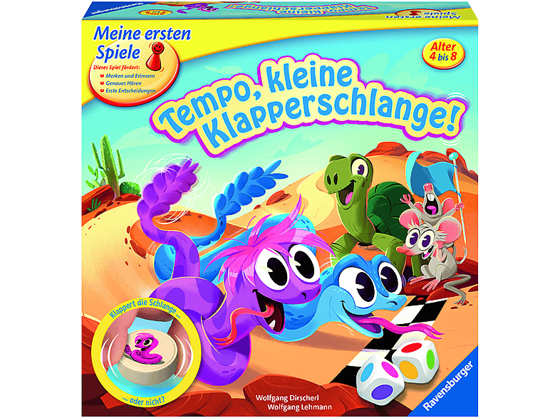 RAVENSBURGER 20950 TEMPO KLEINE KLAPPERSCHLANG Kinderspiel Mehrfarbig ...