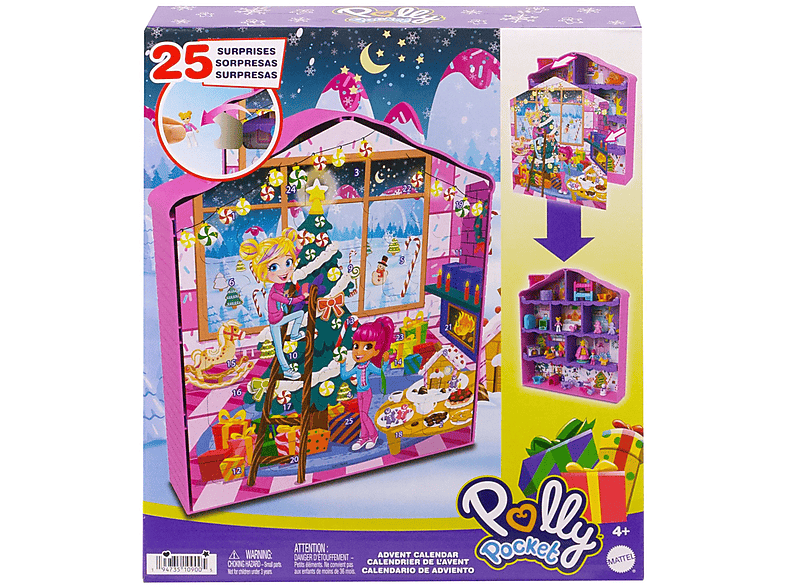 POLLY POCKET HKW16 POLLY ADVENTSKALENDER Spielset Mehrfarbig