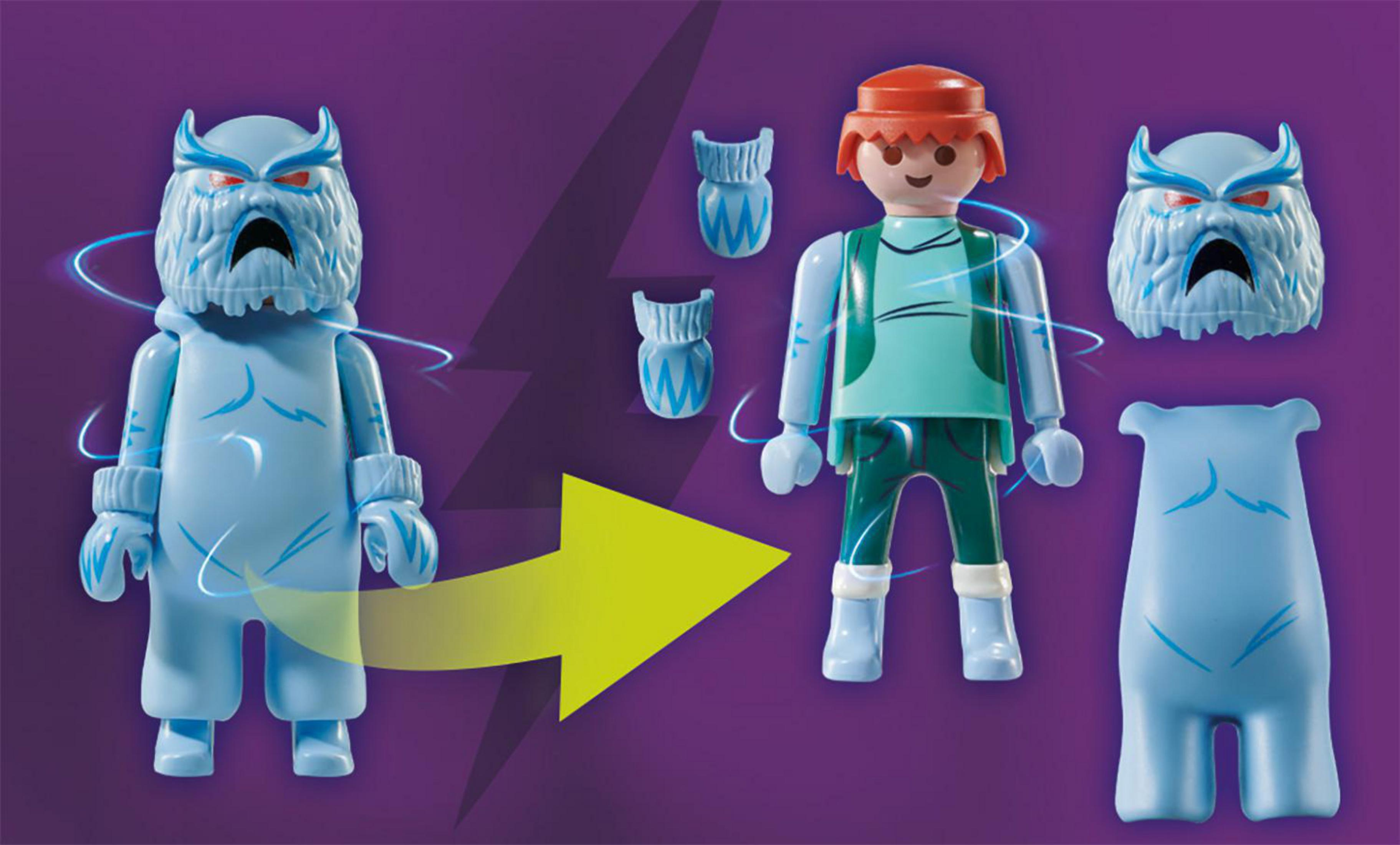 Playmobil-Figur-Transformation: Eis-Monster zur Playmobil-Figur, mit Zubehör.