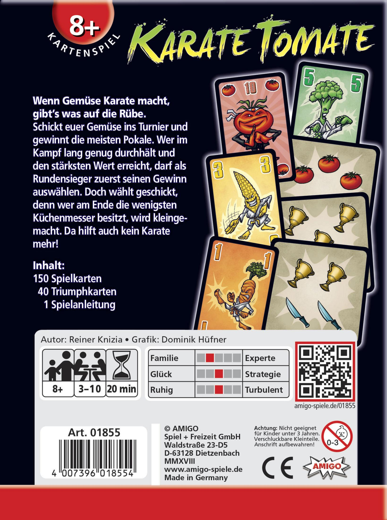 KARATE 01855 TOMATE AMIGO Kartenspiel Mehrfarbig