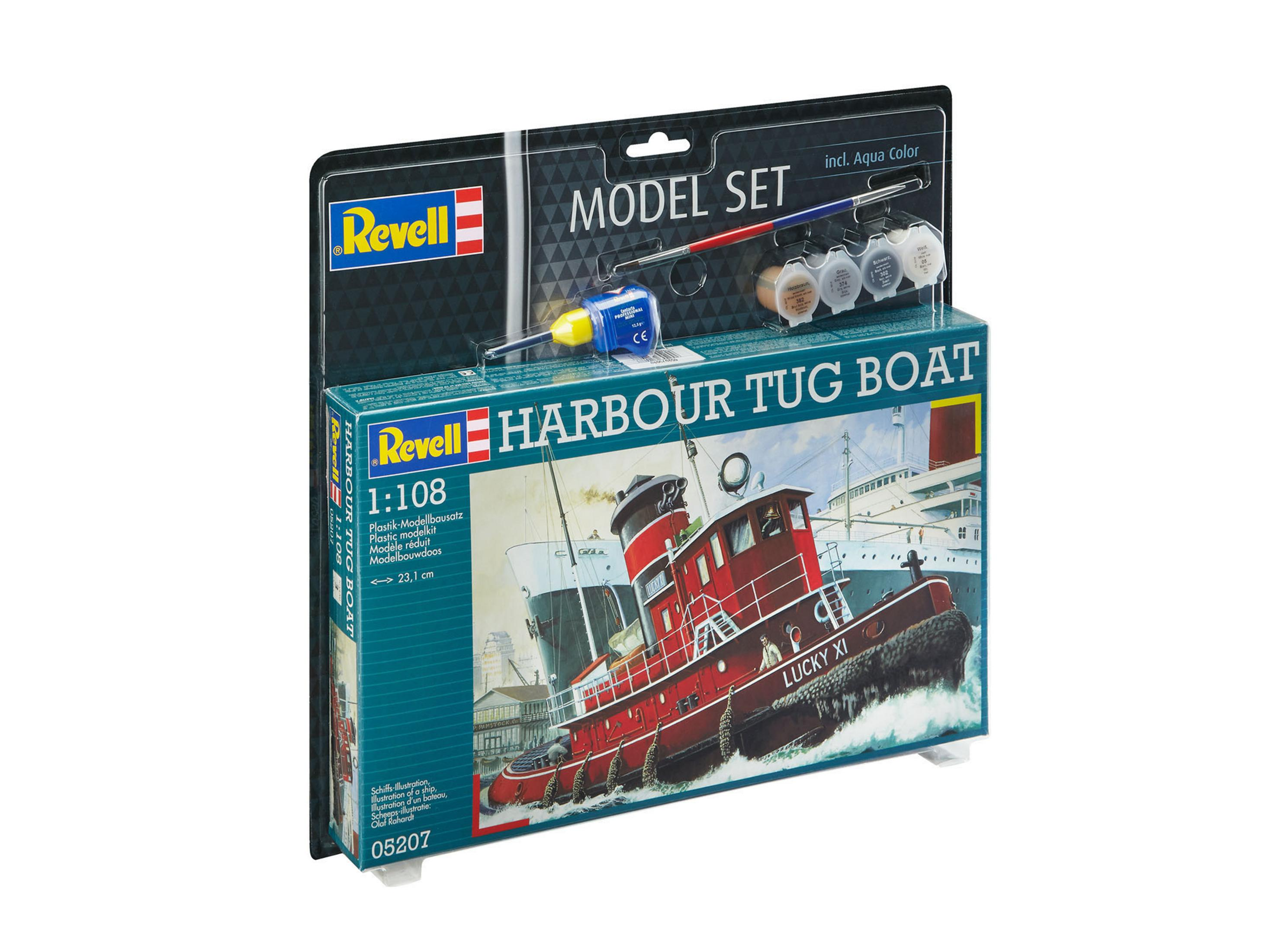 REVELL 65207 MODEL SET Bausatz, BOAT TUG Mehrfarbig HARBOUR