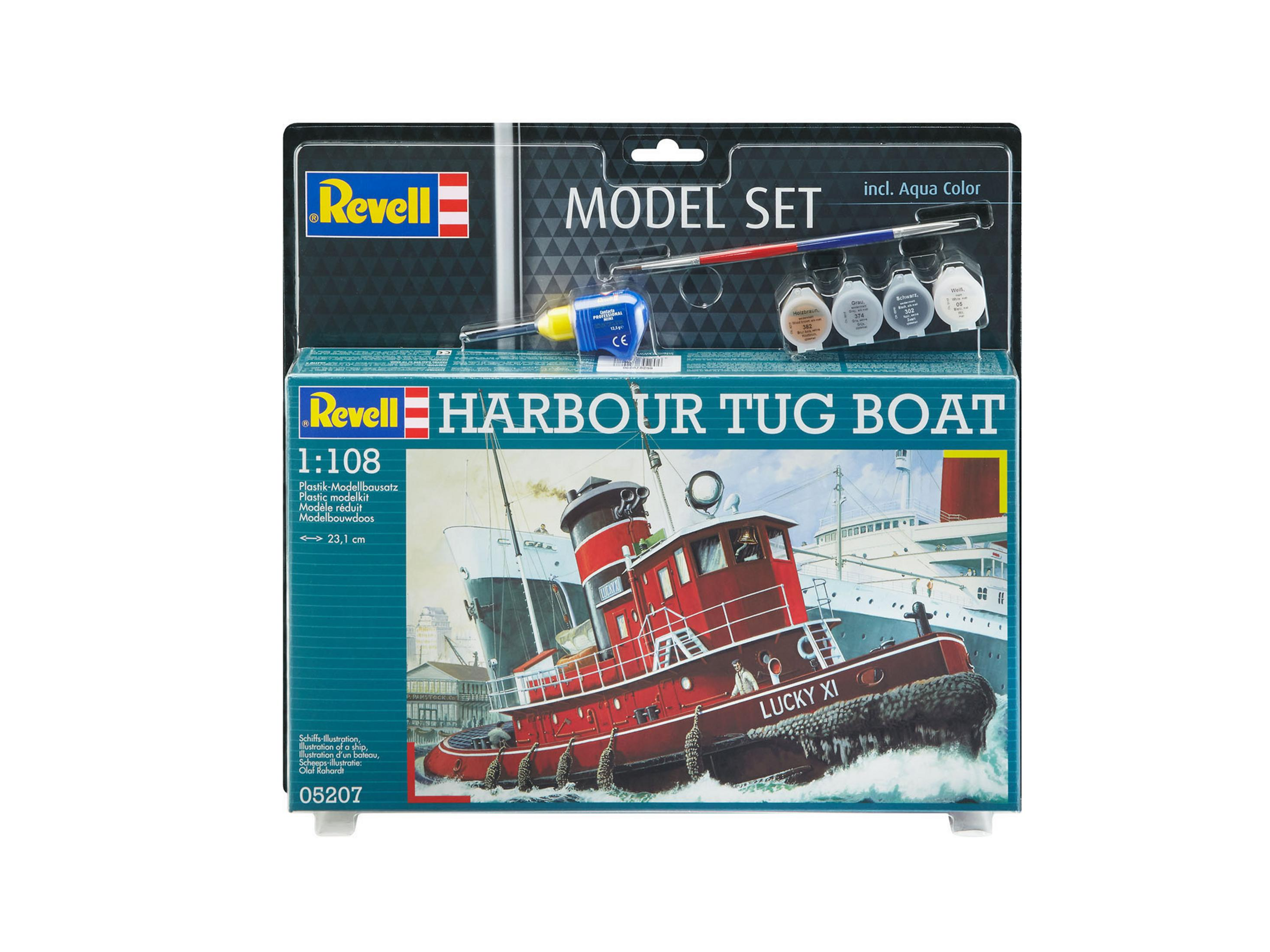 65207 Mehrfarbig TUG BOAT MODEL REVELL HARBOUR Bausatz, SET