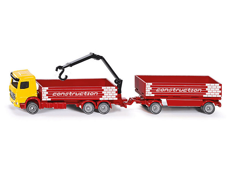 【SK1797】Siku Baustoff-LKW mit Anhänger SIKU 1797 BAUSTOFF-LKW MIT ANHÄNGER Modellfahrzeug, Mehrfarbig