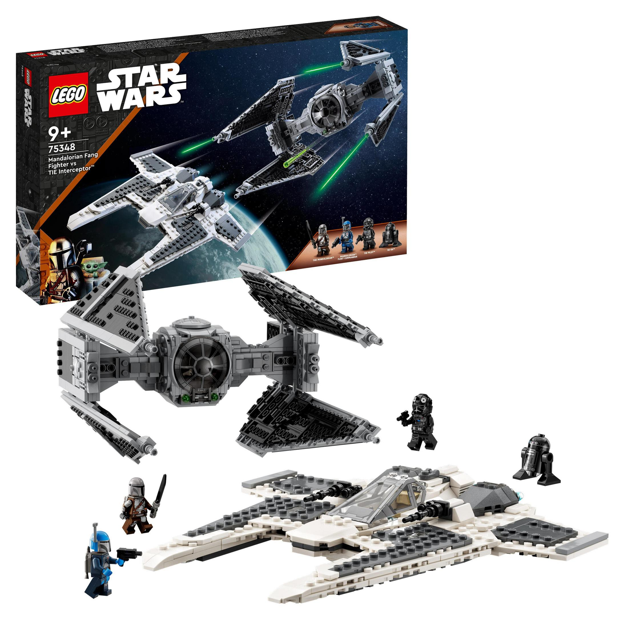 LEGO Star Wars™ Mandalorian Fang Fighter TIE Interceptor™'a Karşı 75348