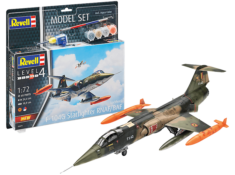 REVELL 63879 MODEL SET F-104 G STARFIGHTER RN Modellflugzeug, Mehrfarbig
